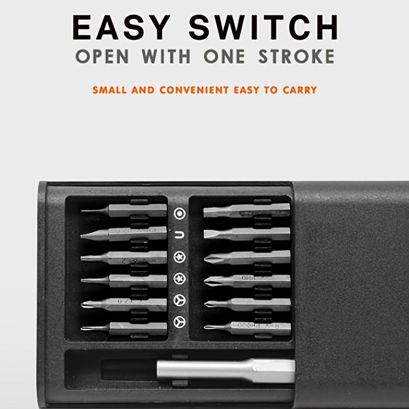 25-in-1 Precision Screwdriver Set for Mobile Phone and Tablet Repair with Multiple Screw Heads