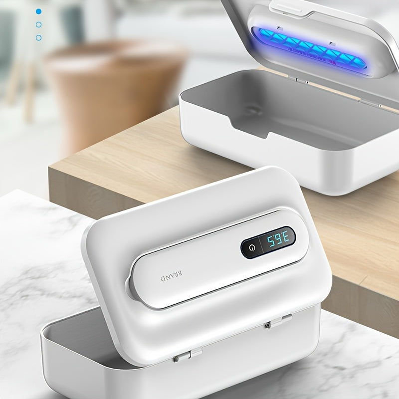 UV Ozone Cleaner Lamp with Detachable Tube 360° Sterilization Rechargeable White