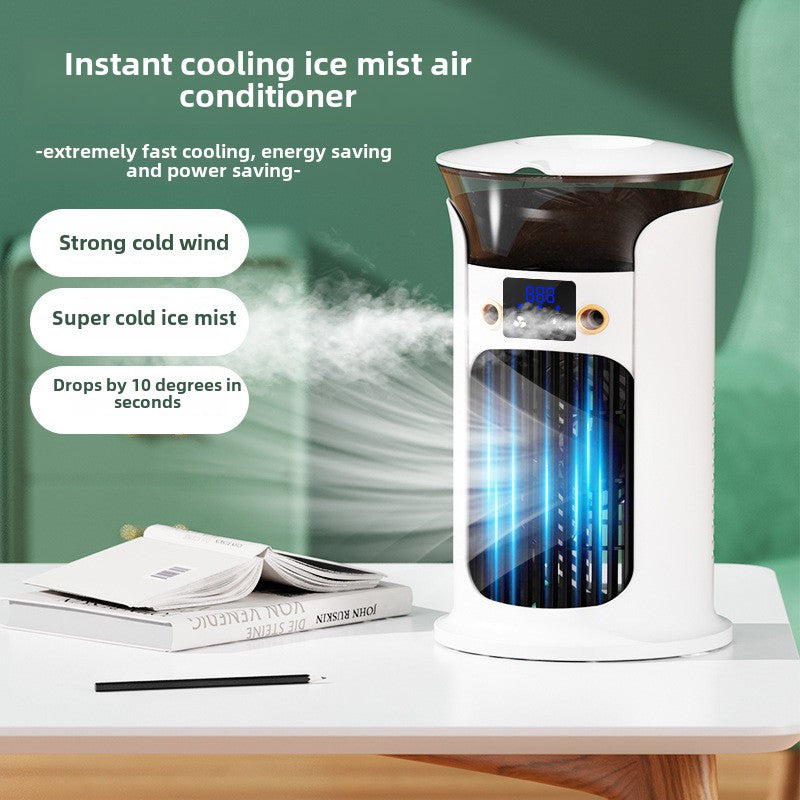 Портативный USB-переносной кондиционер и увлажнитель воздуха с ночником