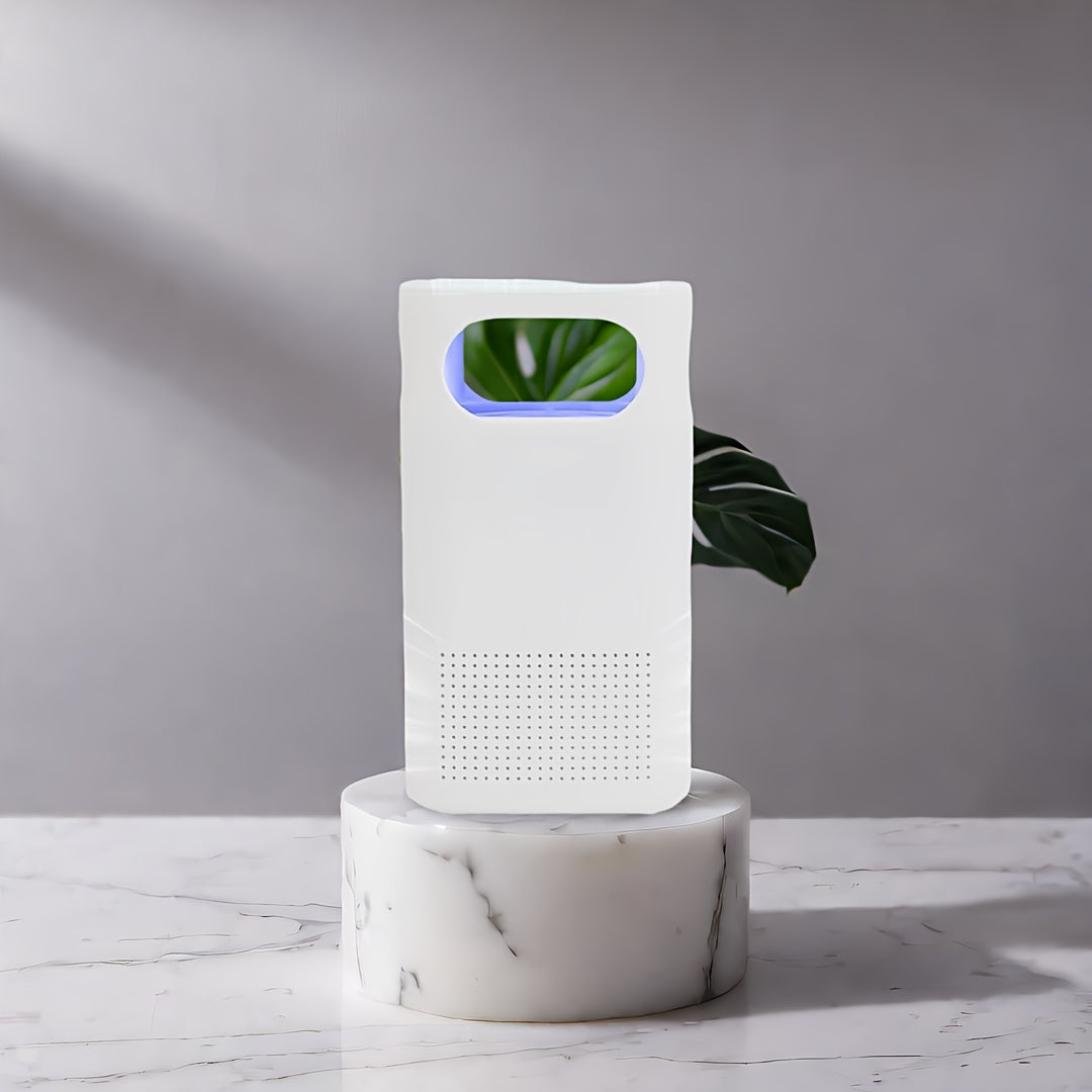 Компактный белый USB-очиститель воздуха для комнаты, автомобиля, общежития с передовой фильтрацией