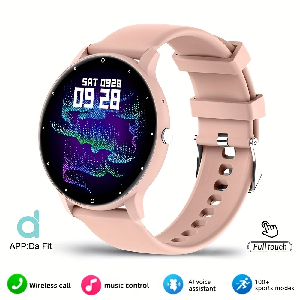 Smartwatch Wireless Calling AI Voice Sleep Calorie Tracking Sports Modes Silicone Strap