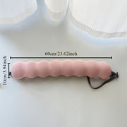 Linen Cover Portable Memory Foam Neck Pillow for Travel and Office Napping