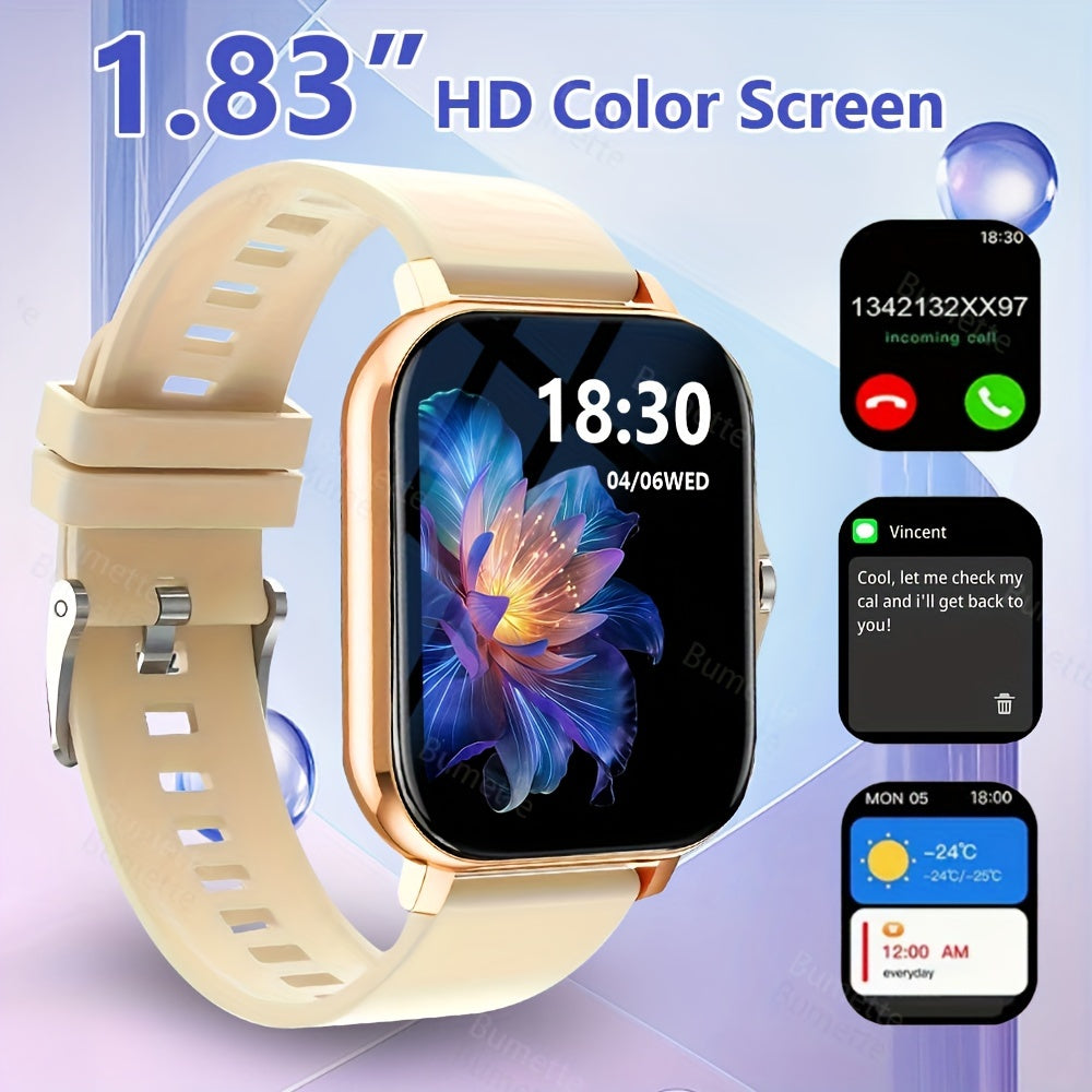 Wireless Smartwatch for Men Women with Sports Modes Call Reminders Message Notifications