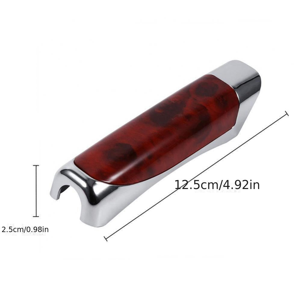 Universal Handbrake Grip Cover ABS Plastic Wooden Carbon Fiber SUV Interior Accessories
