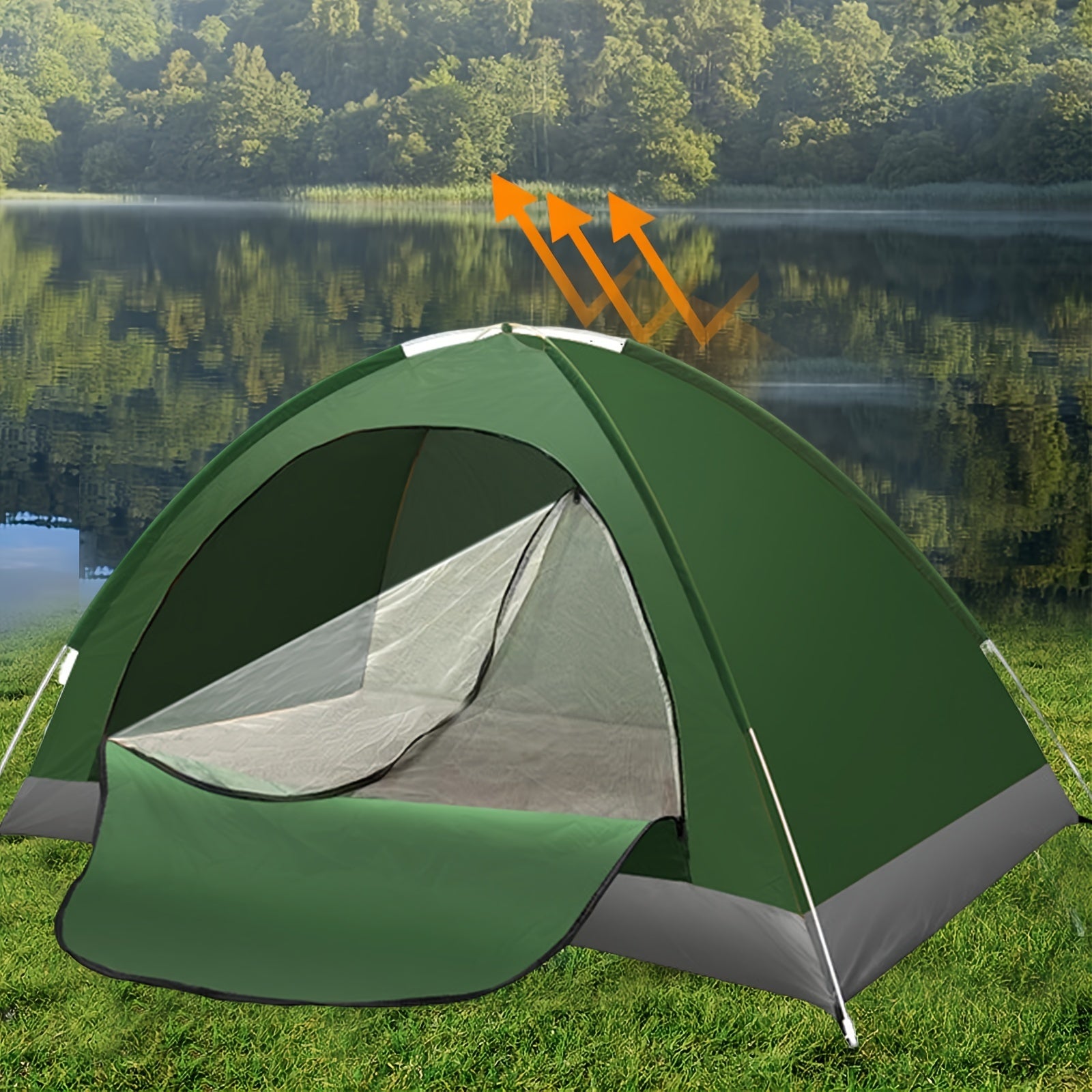 Tienda de campaña portátil impermeable para senderismo y mochilero