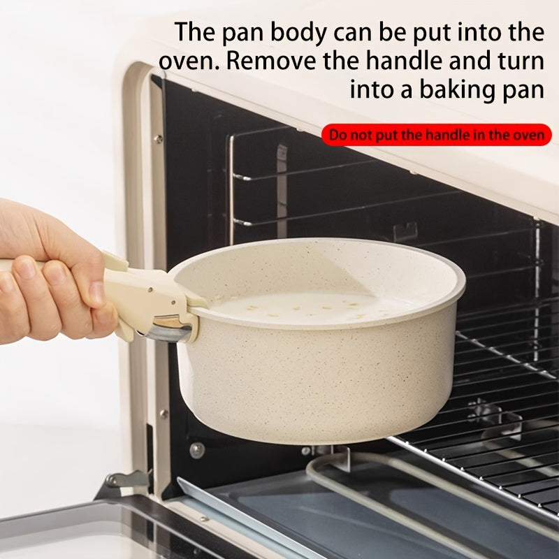 Induksion gaz plitasi uchun ajraladigan tutqichli 5 ta qismdan iborat Nonstick Maifan tosh idishlar to'plami