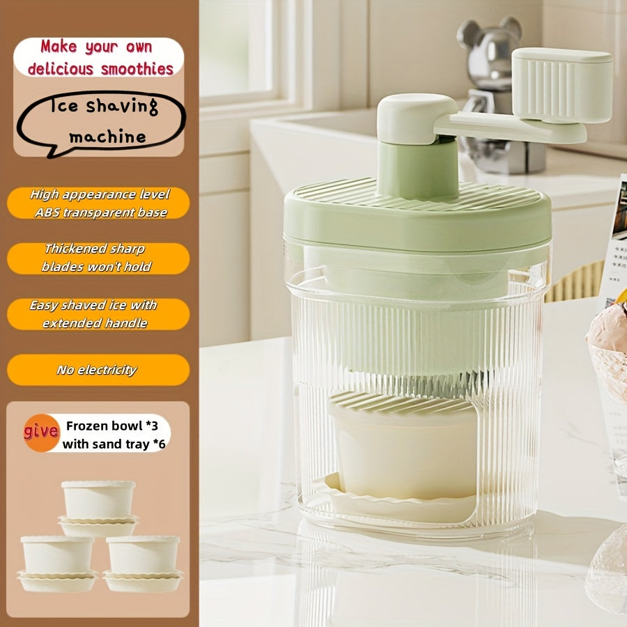 Uy sharoitida foydalanish va desertlar, muzqaymoq va sut choyi tayyorlash uchun ideal qo‘l muzlatgich.