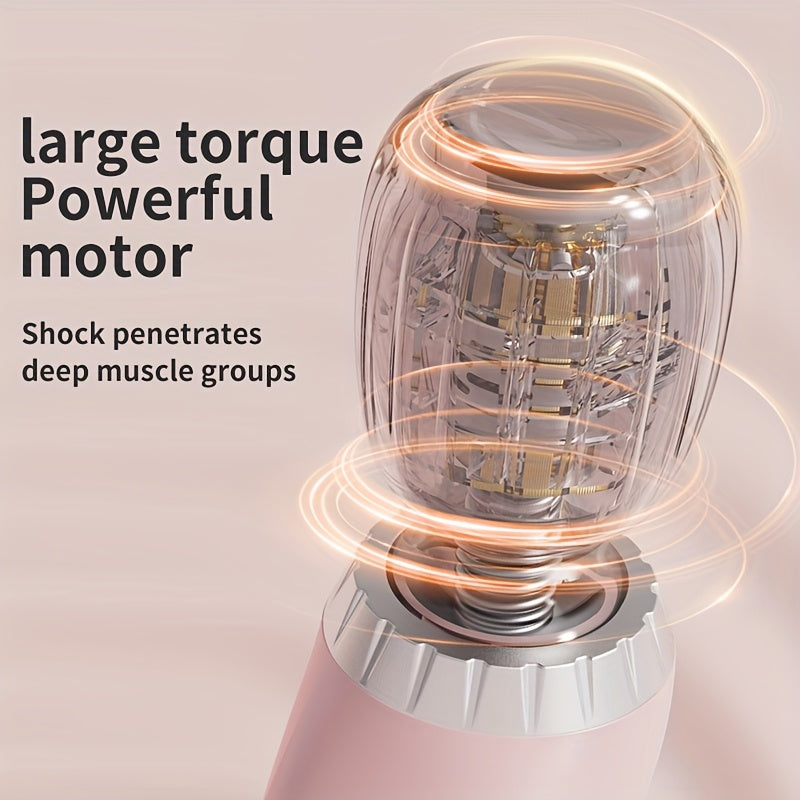 Portable Electric Massage Stick for Whole Body with USB Charging Silicone Head Rechargeable Battery