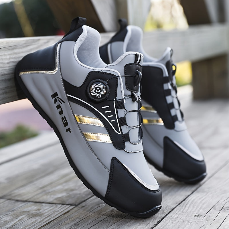 Men's Casual Lace-Up Shoes Breathable Fabric Upper All-Season Low Top