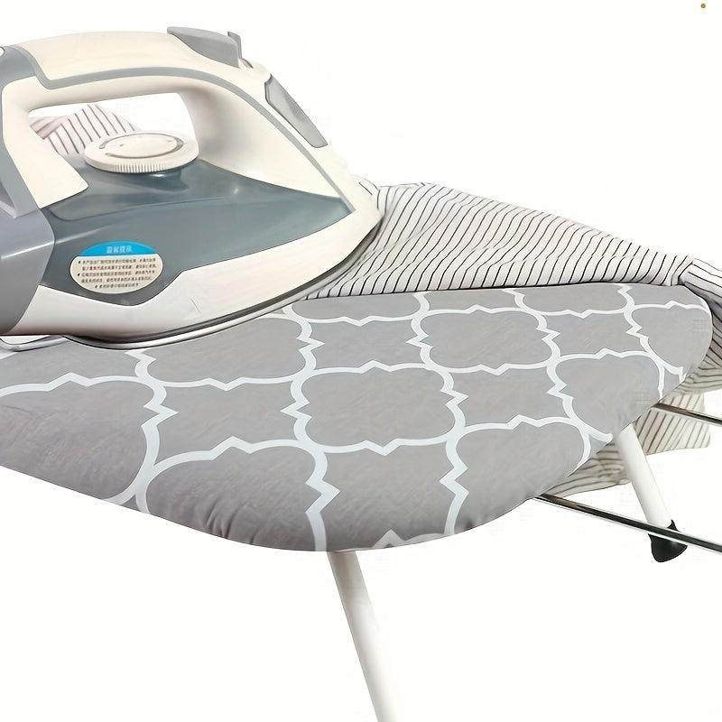 Adjustable Height Ironing Board with Foldable Legs and Removable Cover