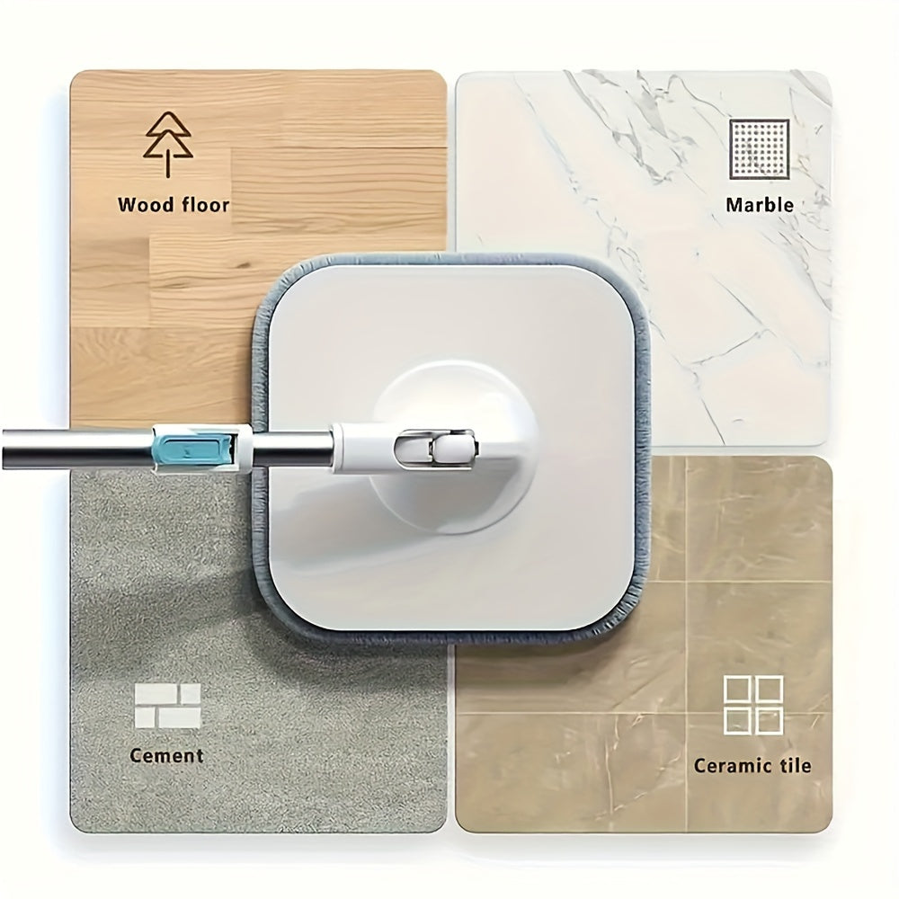 набор швабры-ведра из пшеничной соломы для влажной и сухой уборки на кухне, в ванной и гостиной