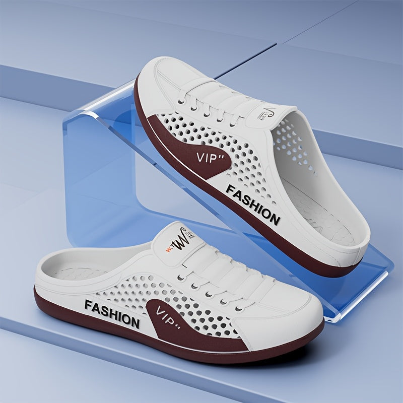 Erkaklar uchun qo'lda tayyorlangan graffiti krossovkalari va PVC sandallar, havo o'tkazuvchi dizayn va barcha mavsumlar uchun qulay slip-on uslubi bilan. Oddiy ko'cha uslubi, uchburchak barmoq va bir xil rang.