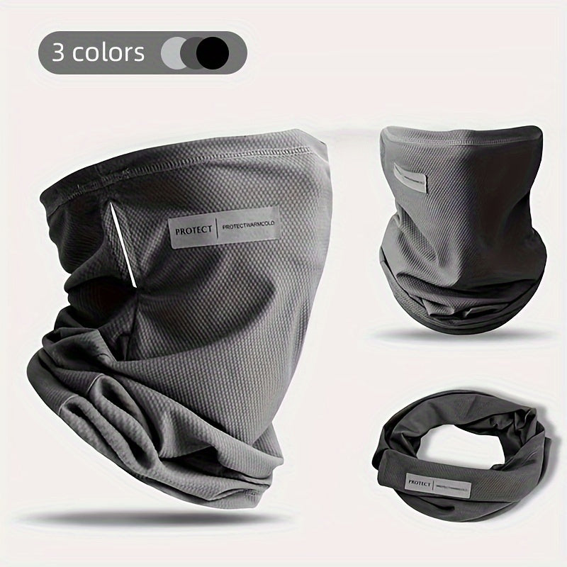 Unisex Breathable Solid Color Sports Face Mask for Outdoor Activities