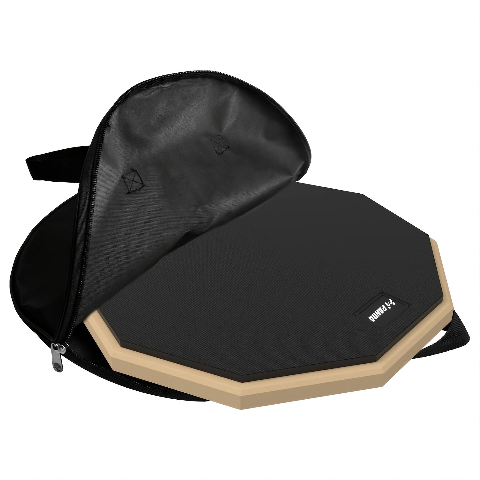 12-Inch Silicone Double-Sided Silent Drum Practice Pad Set with Mute Tips and Sticks