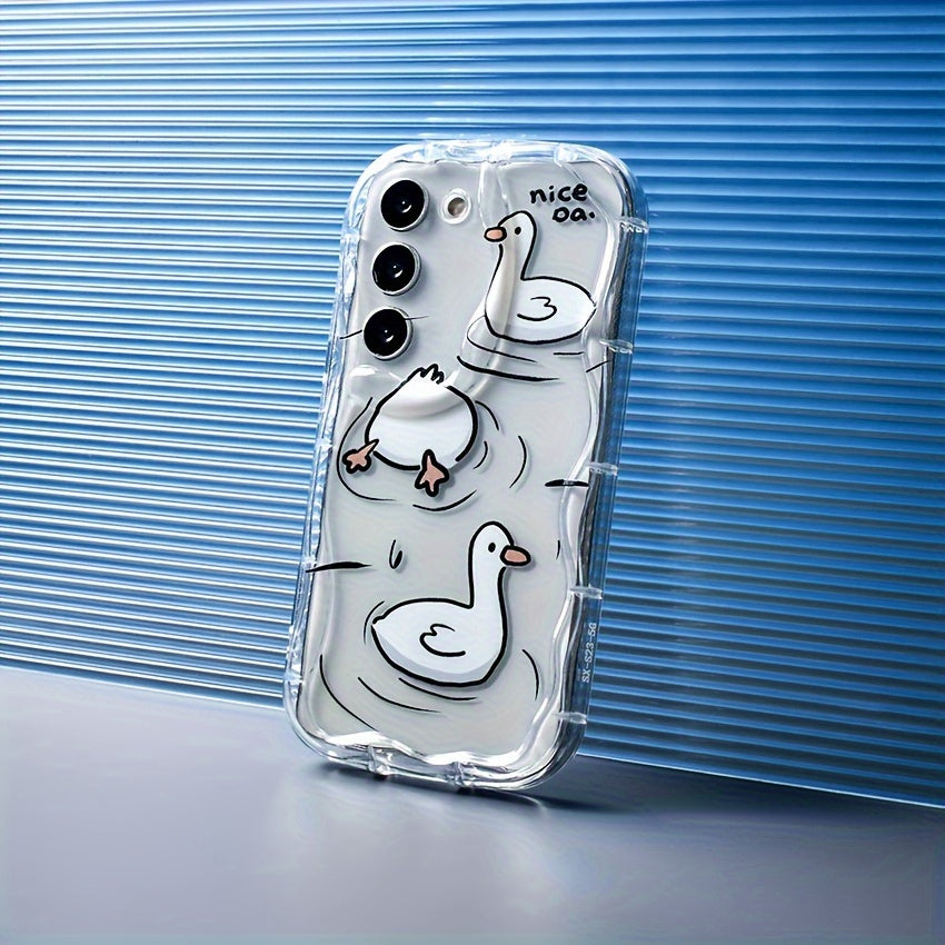 Cute Cartoon Shockproof Transparent TPU Phone Case for Samsung Galaxy S23 S24 Plus Ultra A15 A14 A13 A25 A24 A23 A35 A34 A33 A54 A55