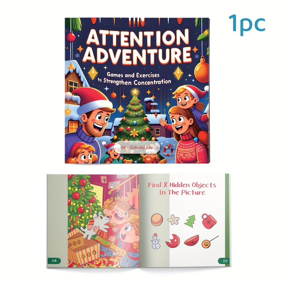 Укрепите концентрацию с помощью игр и упражнений в "Приключении внимания: Животный мир" - Книга 1.