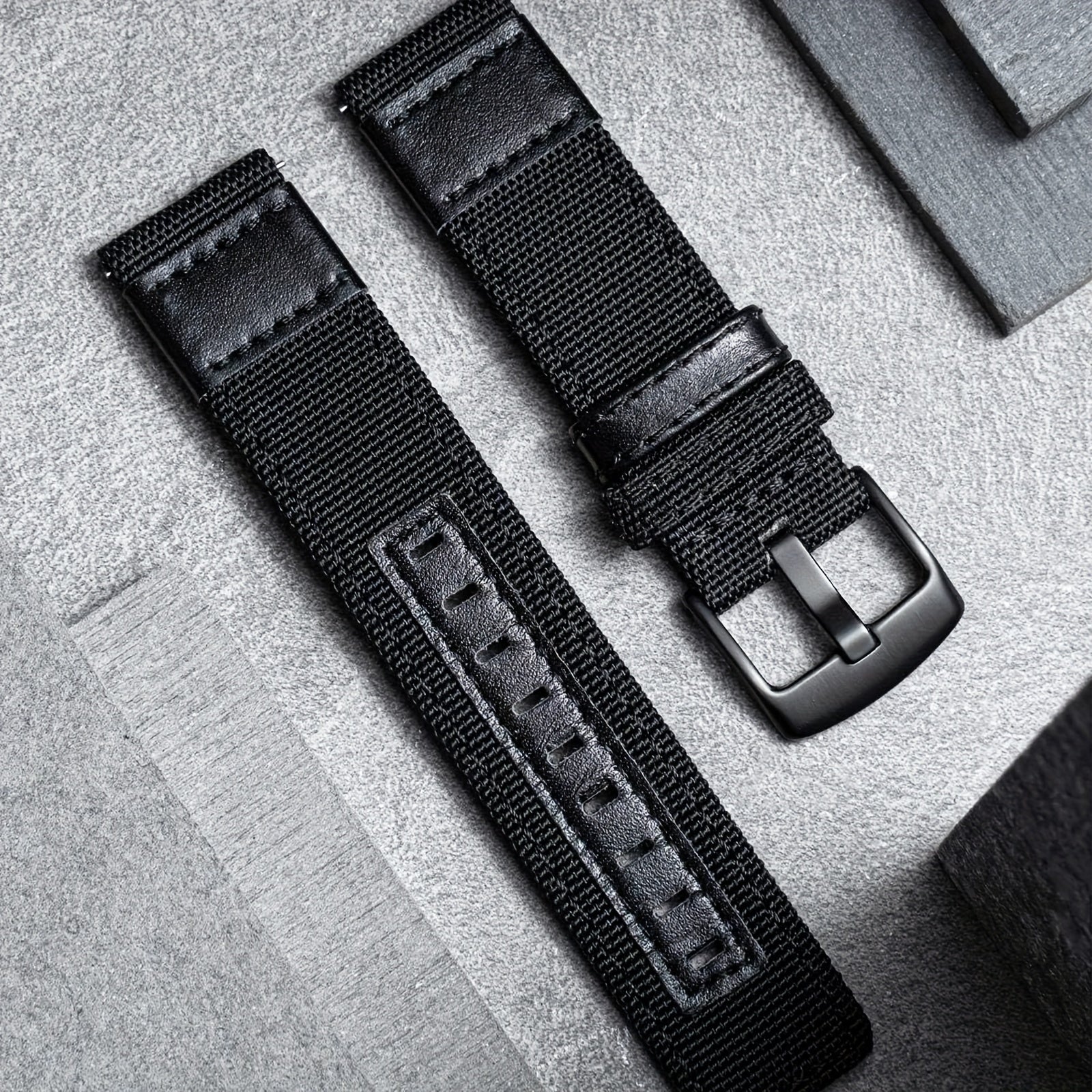 Nylon Quick Release Watch Band Canvas Fabric Strap Stainless Steel Buckle 20/22mm