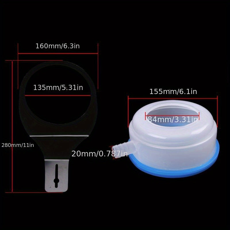 Wet Drilling Dust Cover for Air Conditioner Drain Hose Connector Set with 3m Tube