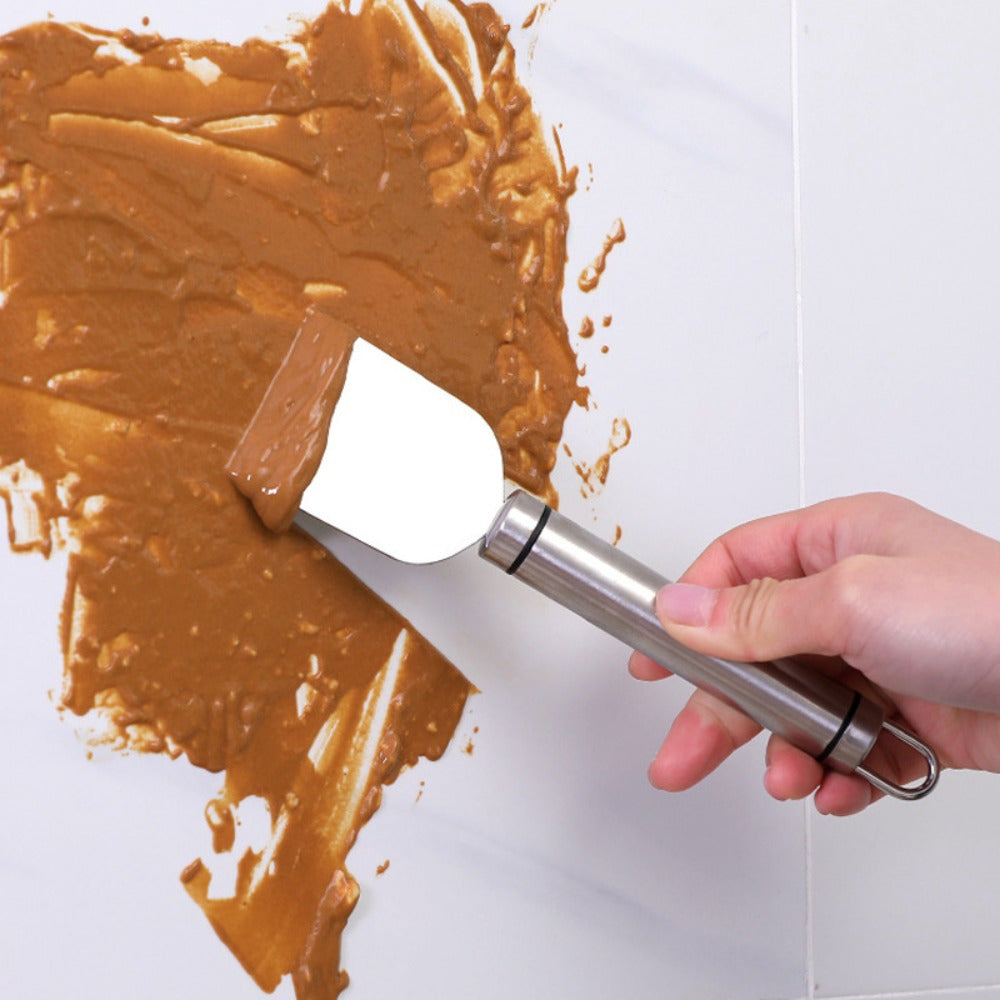 Набор из 2 прочных кухонных лопаток для удаления дыма из нержавеющей стали: устойчивые к ржавчине, высокопрочные лопатки для размораживания и гриля