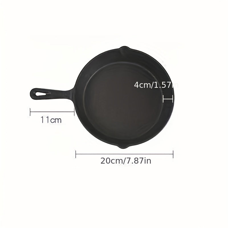 Cast Iron Skillet with Drip Spouts 10 Inch Multi-Functional Indoor Outdoor Cooking