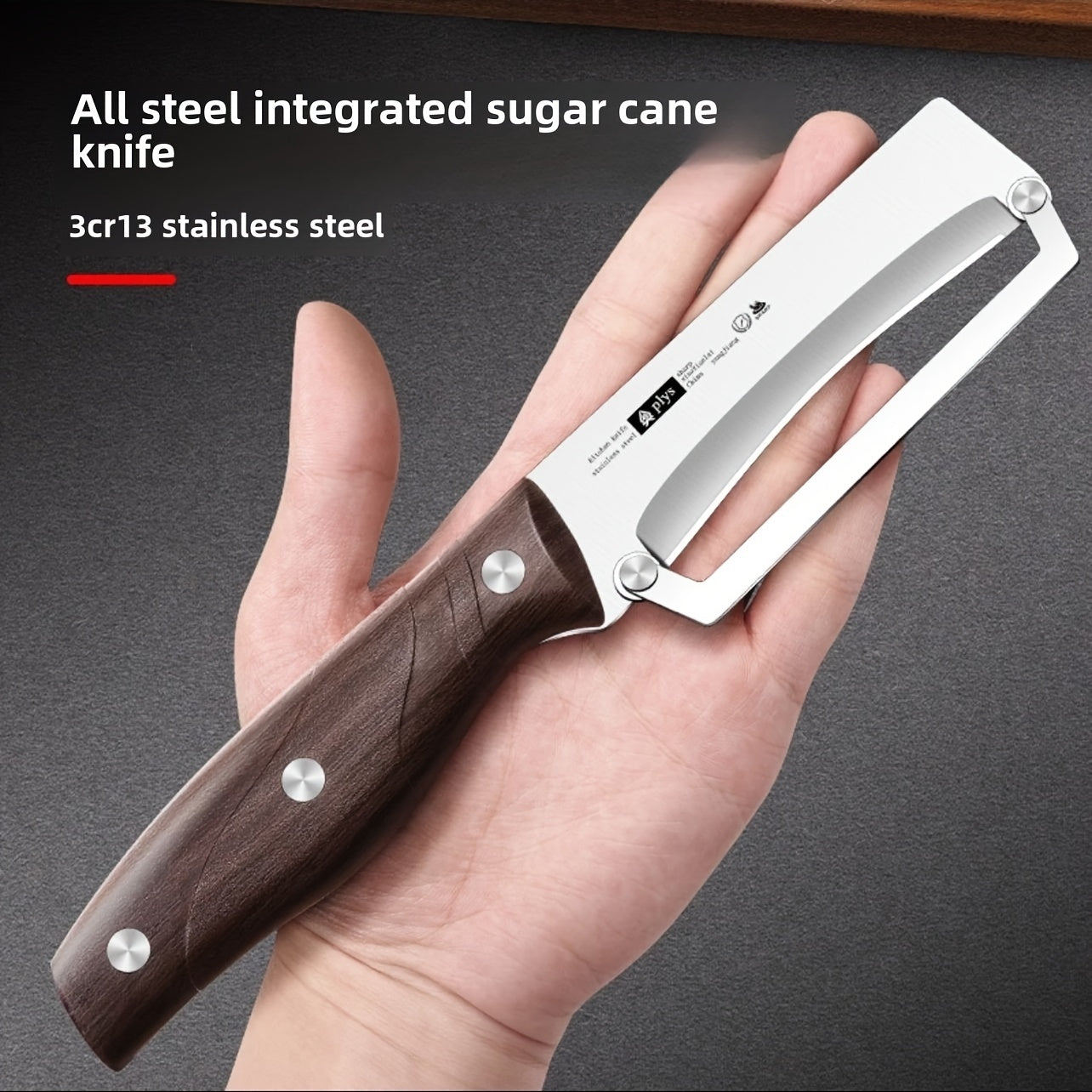 Stainless Steel Paring Knife with Wooden Handle for Fruit Peeling and Kitchen Tasks