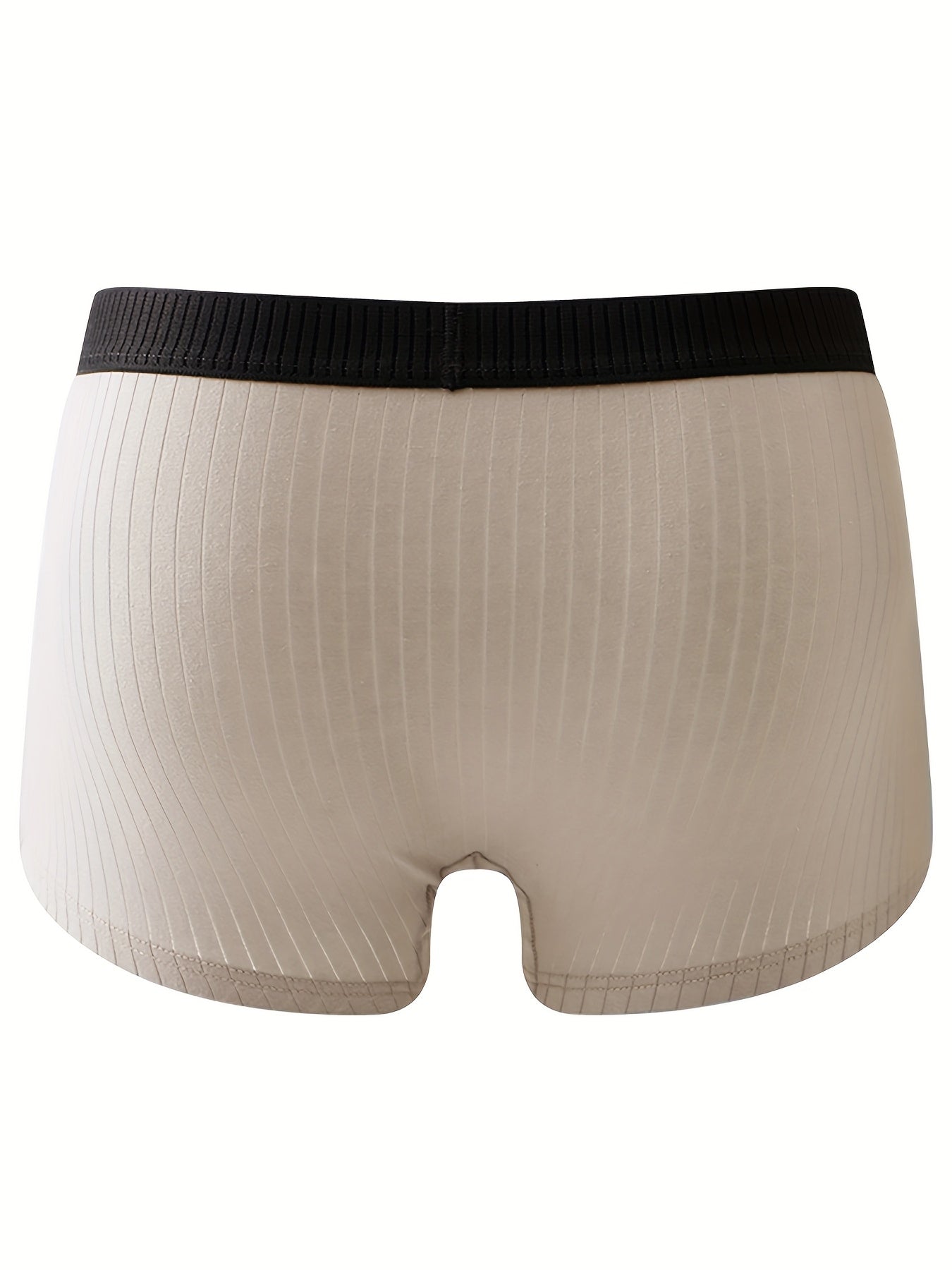 Men's Cotton Boxer Briefs 4-Pack Breathable Stretch Fit Solid Colors