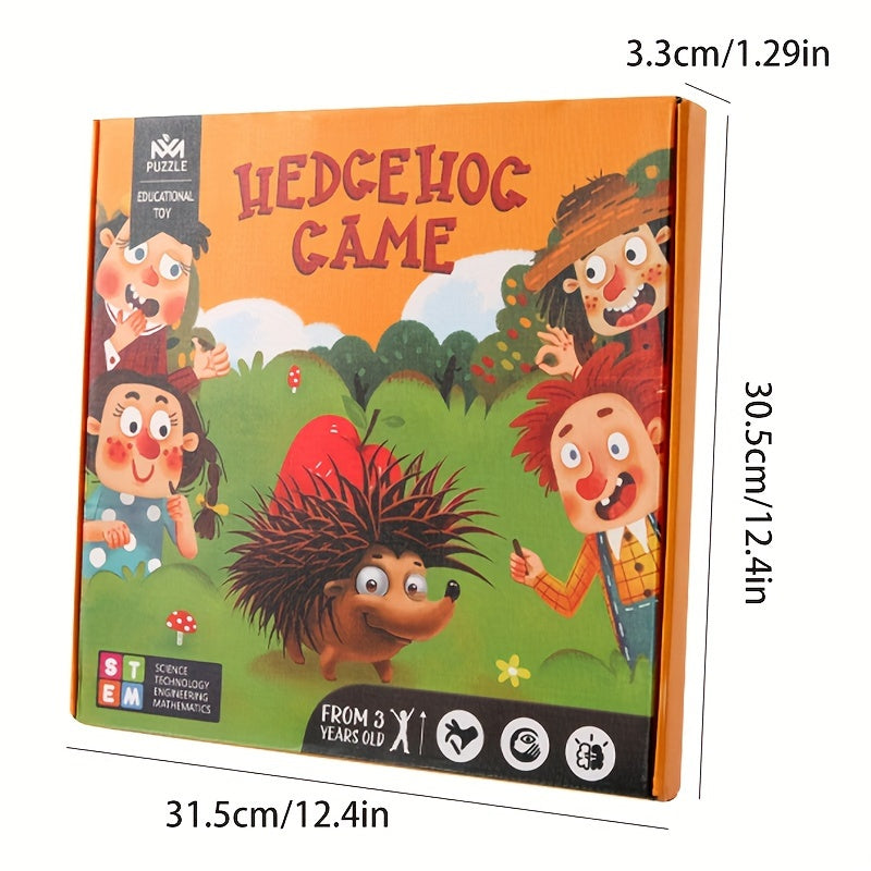 Juego de clasificación y apilamiento de palitos de erizo sensorial de madera para niños de 3+ años, desarrollo de habilidades motrices finas, juguete educativo STEM