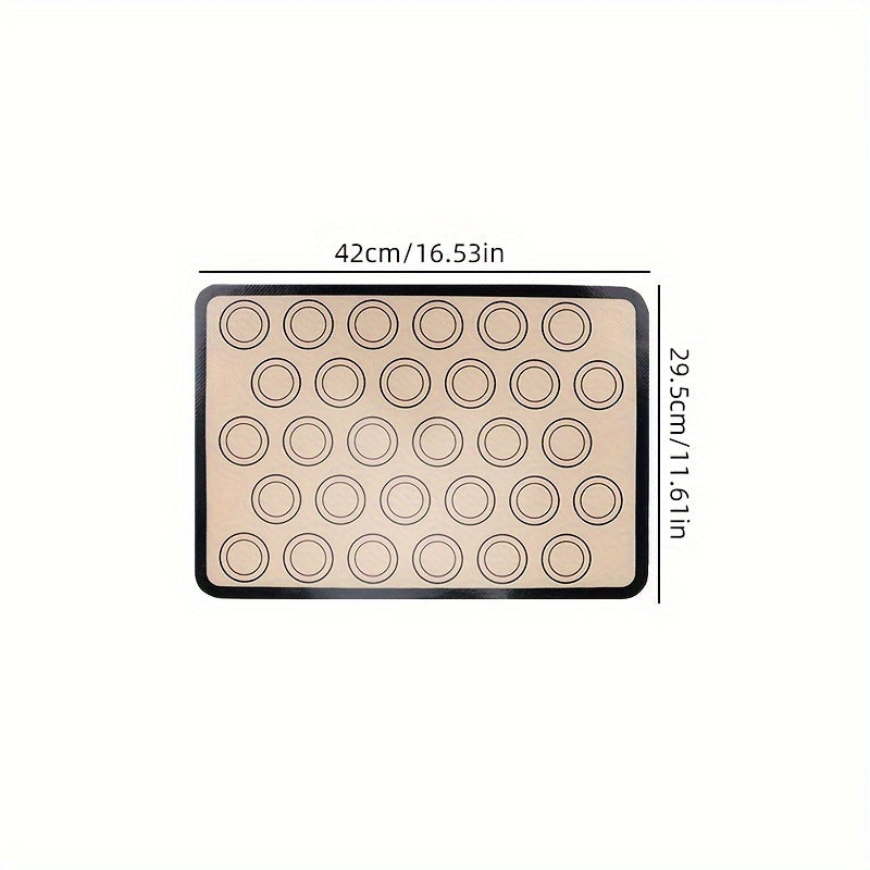 Silicone Baking Mat for Macarons Non-Stick Reusable Heat Resistant 41.91x29.46 cm