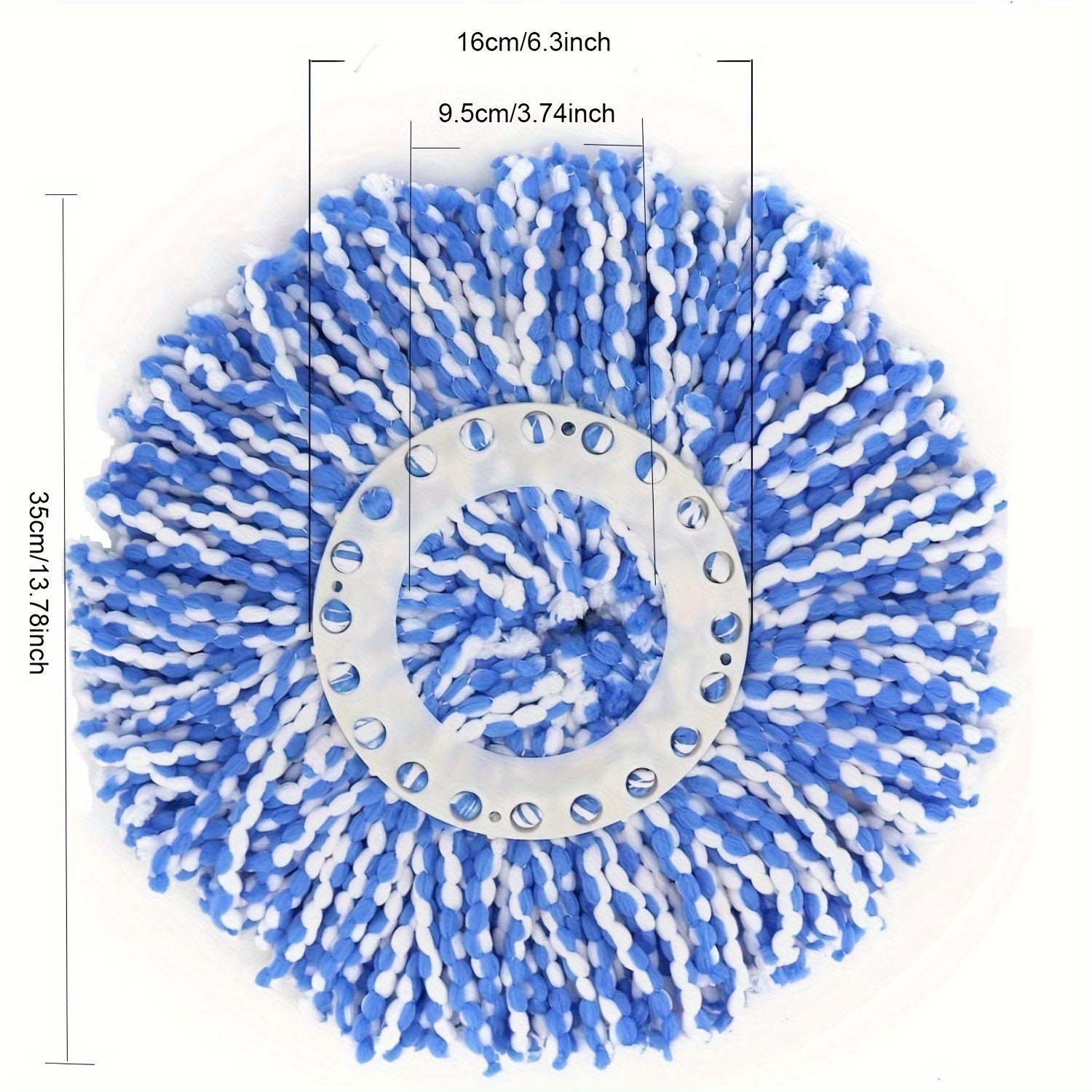 3 ta doira shaklidagi mikroto'qima mopp boshlarini 360° aylanuvchi sehrli mop uchun to'plami: Turli brendlar bilan mos - Uy tozalash uchun zarur almashtirish boshliqlari