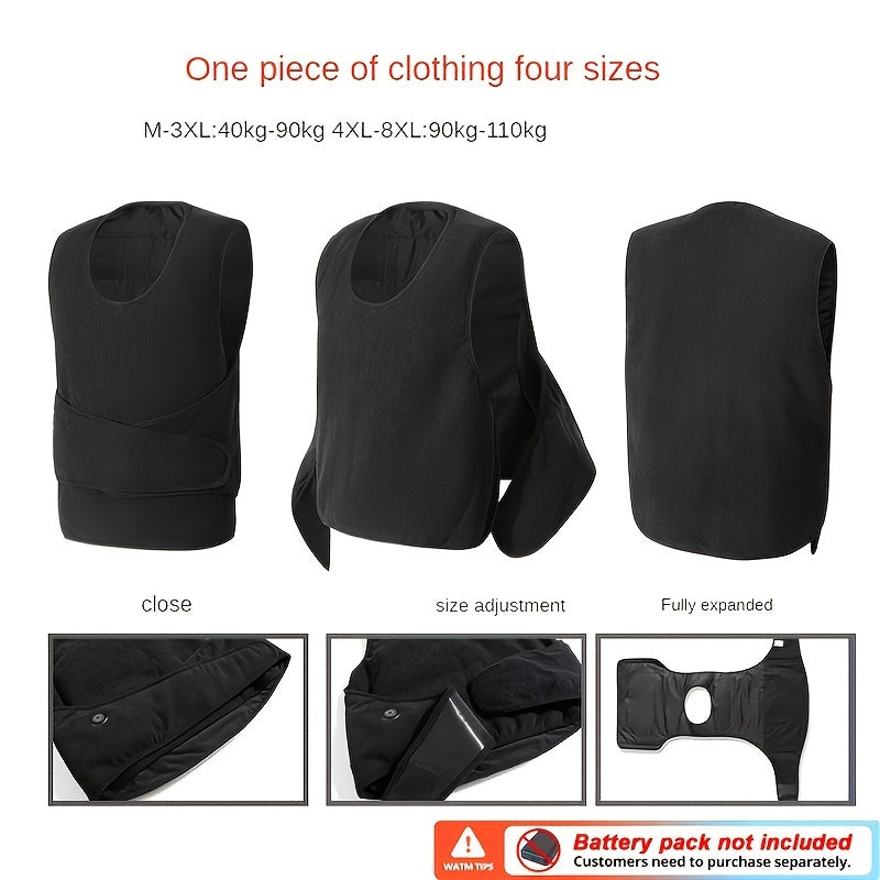 Мужчины Женщины Теплый жилет Мягкий пушистый легкий Электрический с 8 зонами нагрева