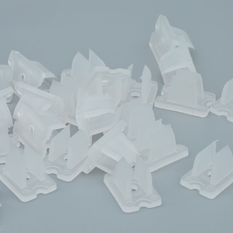 15-Pack Neon LED Strip Lights 6x12mm Non-Electric Mounting Clips Metal-Free