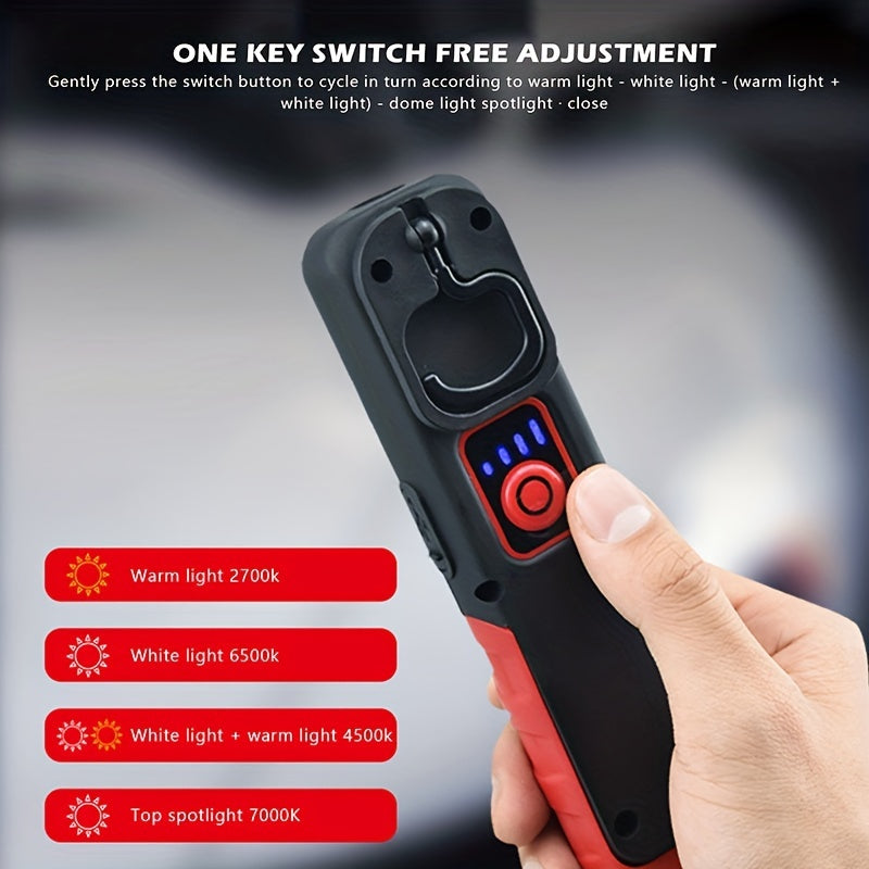 Auto Repair LED Inspection Light with USB Flashlight for Car Detailing