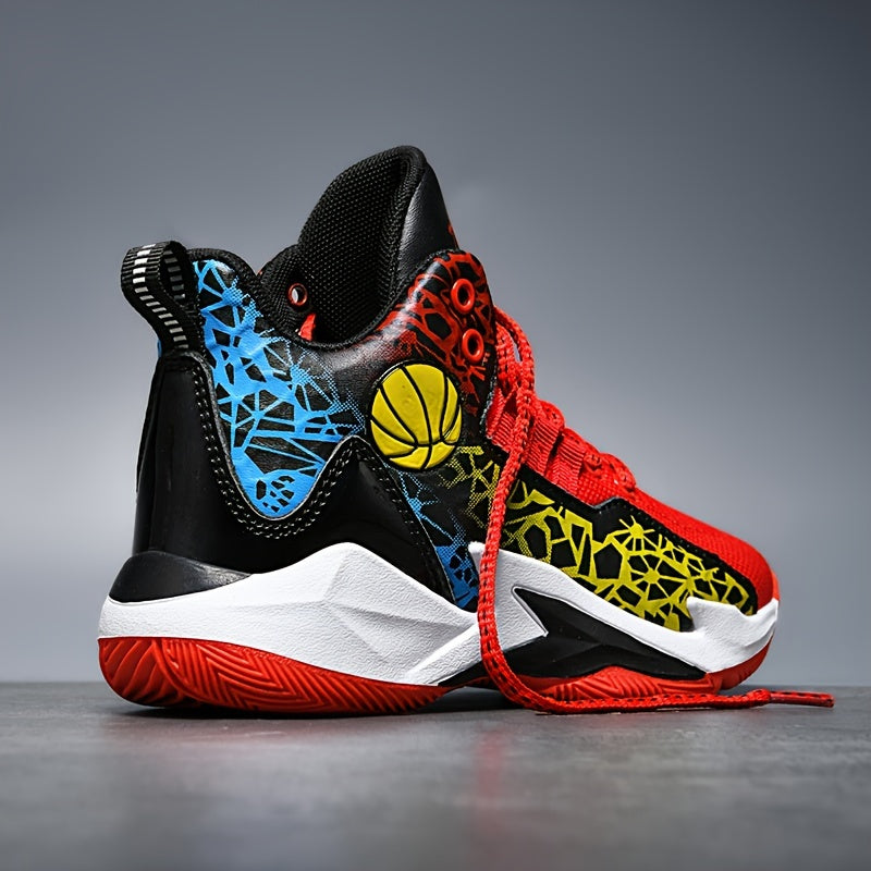 Kids Basketball Shoes Breathable Lightweight Casual Sneakers for Boys and Girls