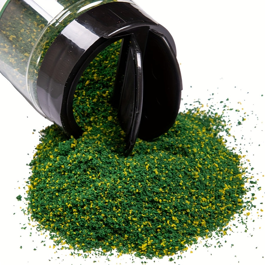 500ml Model Landshaft o'simliklarini ekish shisha, nozik tuzilishga ega o'tloq o'ti va gubka kukuni bilan, o'z qo'lingiz bilan joylashish va miniatyura sahnalar uchun