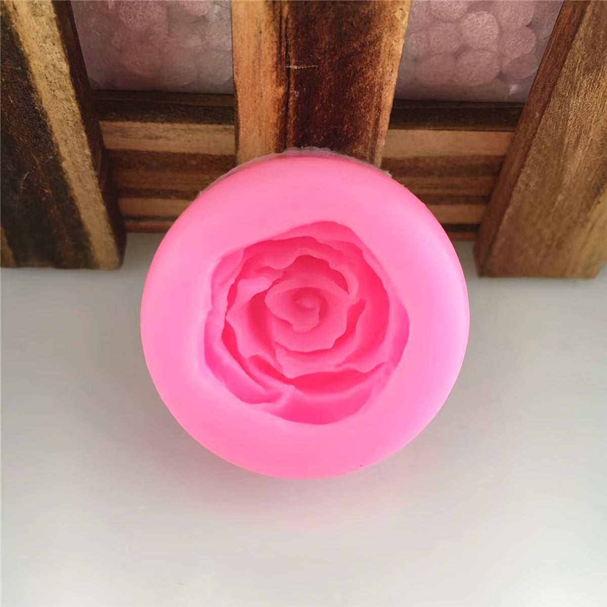 Silicone Mold Set Rose Flower Design 2 Pieces for Baking Candles Crafts