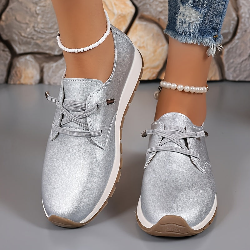 Women's Solid Color Loafers Flat Shoes Comfortable Casual Slip-On