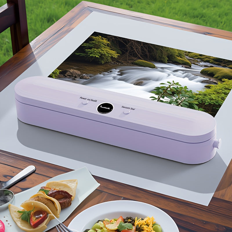 Qizil kompakta oziq-ovqat vakuum yopish uchun USB bilan quvvatlanadigan batareyali yopish uchun mo'ljallangan oshxona va tashqi foydalanish uchun