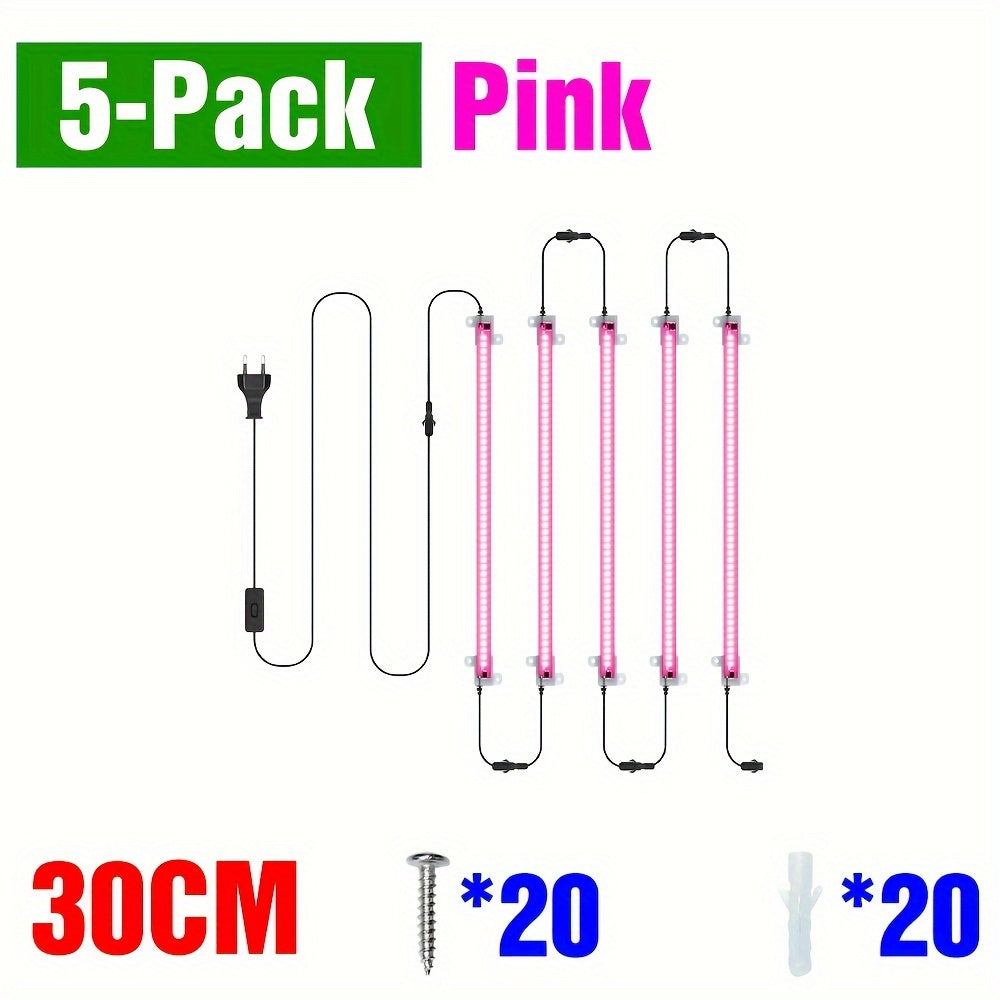 220V Full Spectrum LED Grow Light with 12 Heads 50cm for Indoor Plants Hydroponics Greenhouse