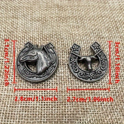 2 ta Norse Mythology ko'ylak tishlari uchun mis qotishidan yasalgan bezakli tugmalar to'plami, charm ishlab chiqarish uchun