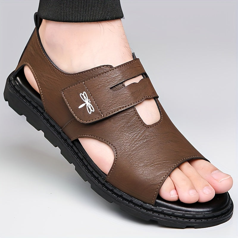 Men's Casual Sandals with Anti-Slip Rubber Sole Breathable Lightweight Microfiber Upper All-Season