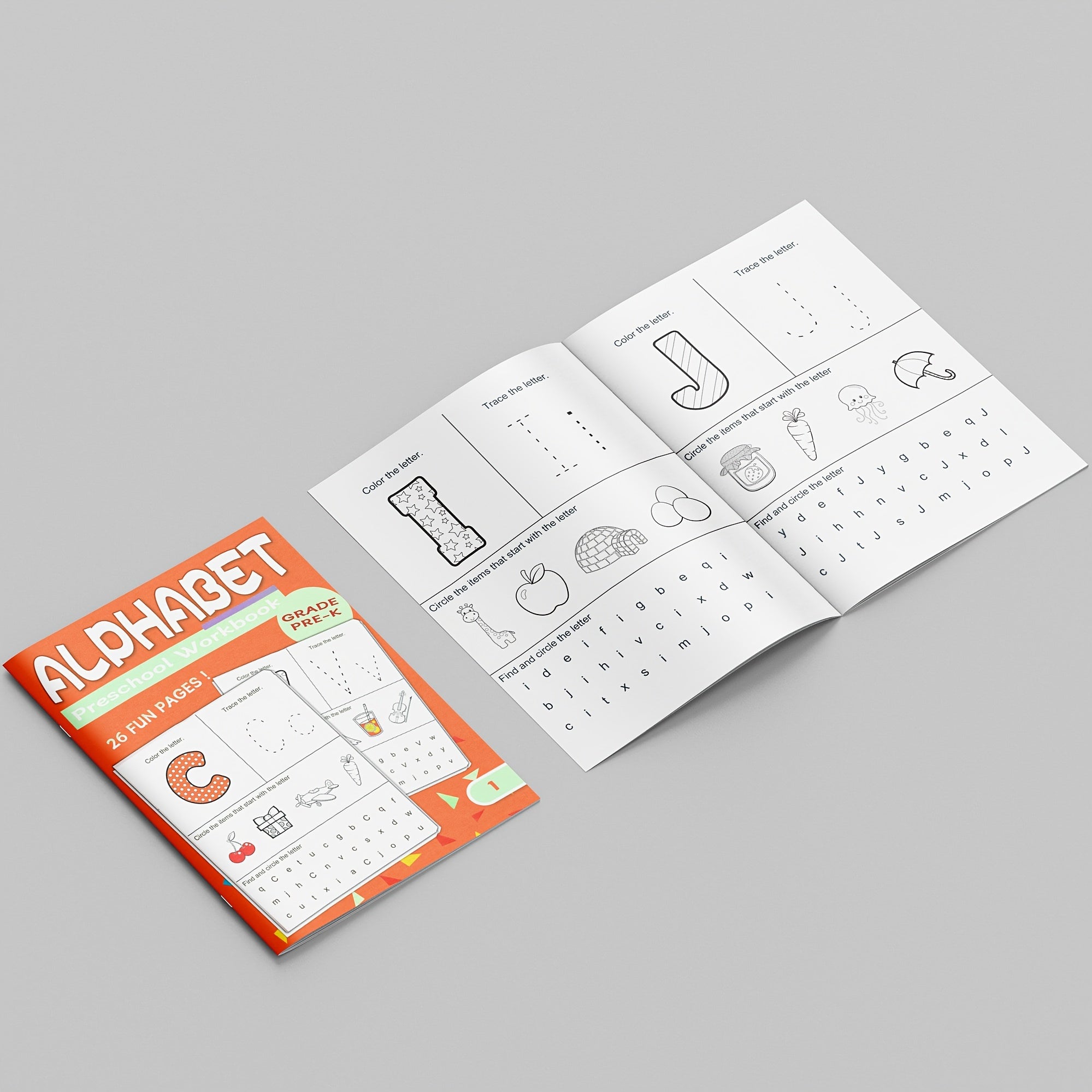 Children's Alphabet Book for Cognitive Development Ages 5+ Educational Learning Material