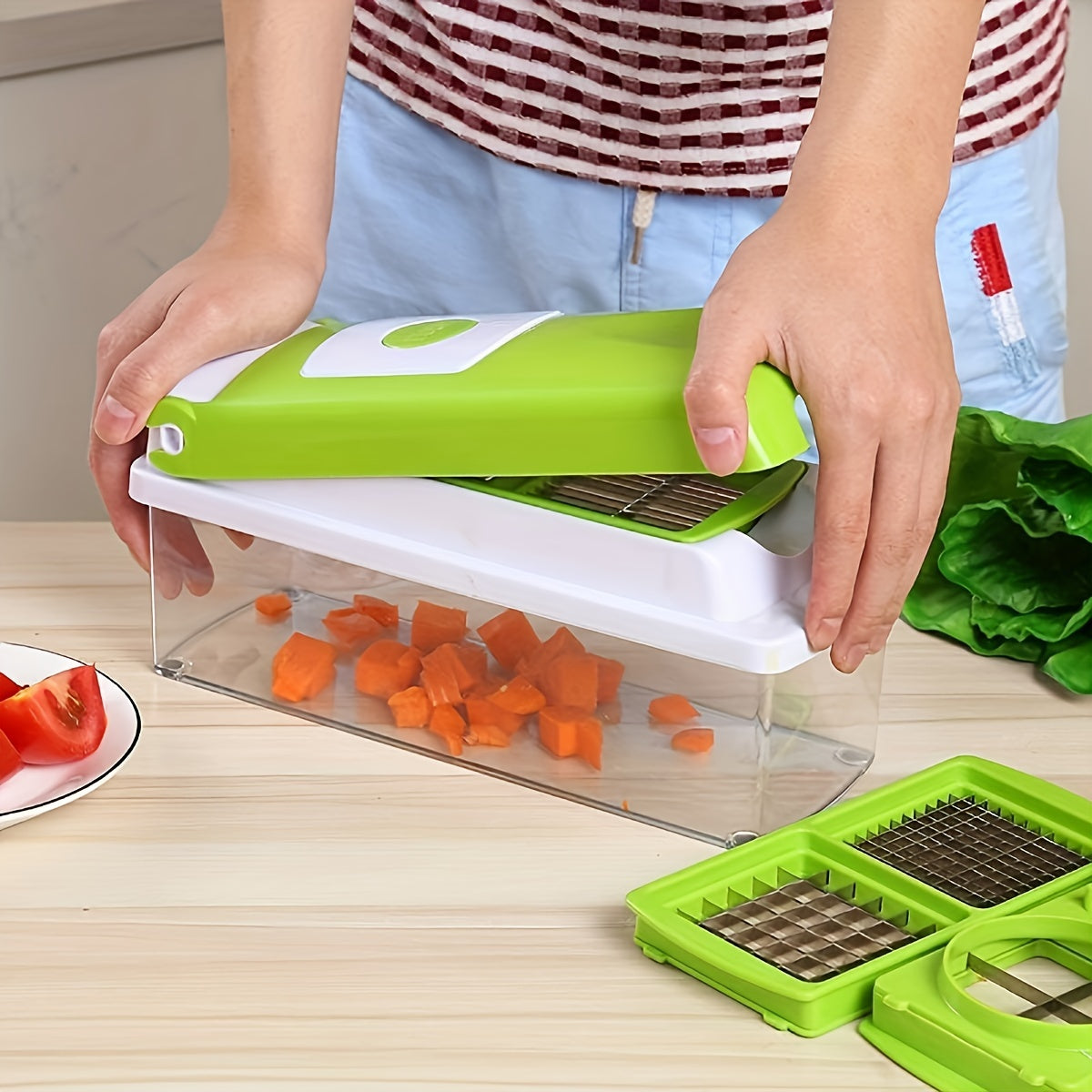12pcs Kitchen Gadget Set with Vegetable Chopper Slicer Spiralizer Grater