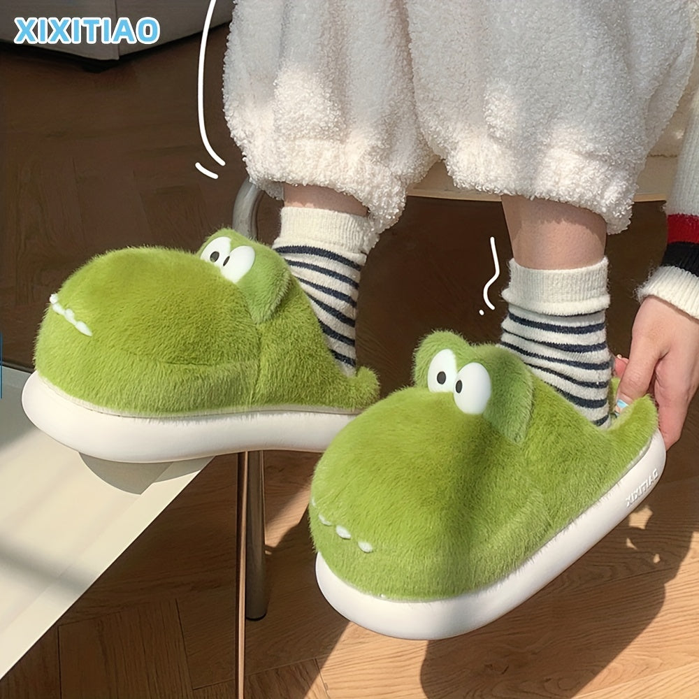 Women's Fluffy Plush Slippers Winter Warm Non-slip Cozy Indoor Shoes
