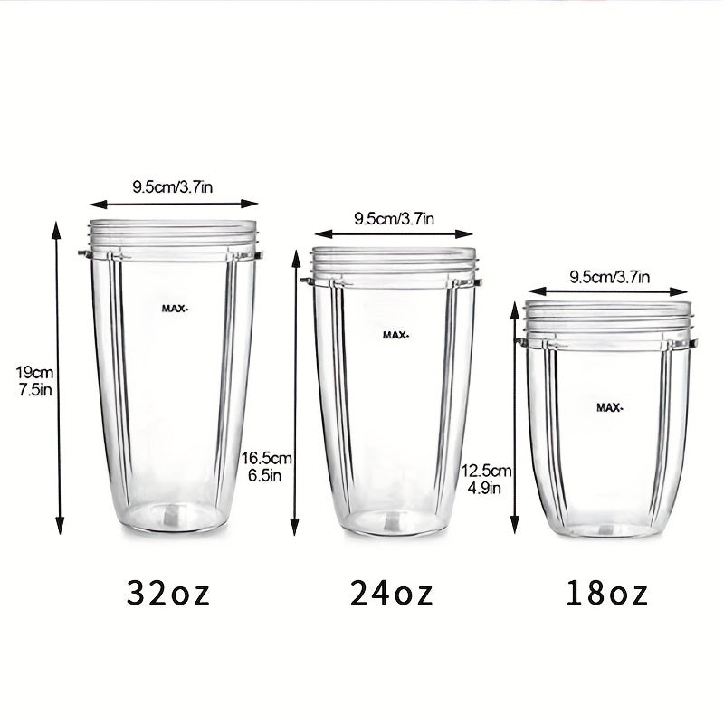Replacement Blender Cup 32oz 24oz 18oz Compatible with 600W 900W
