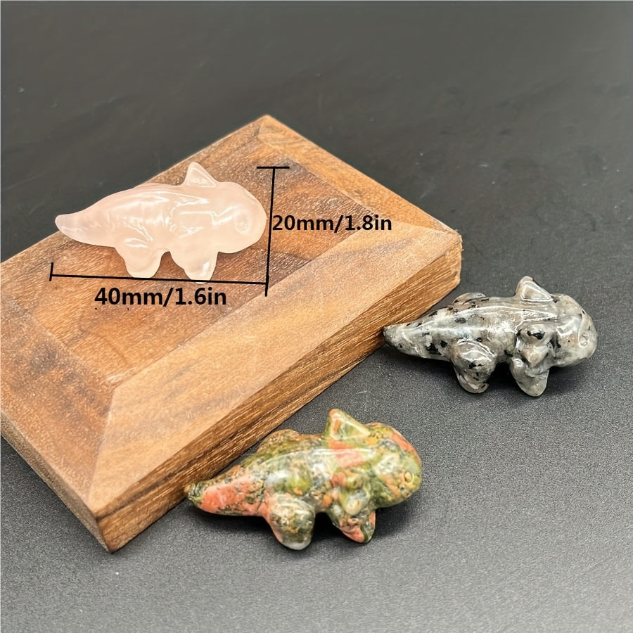 38mm Qoʻlda oʻymakorlik bilan tayyorlangan Tabiiy Kristalli Axolotl Figuri uchun turli ranglarda, uy bezaklari va sovgʻalar uchun