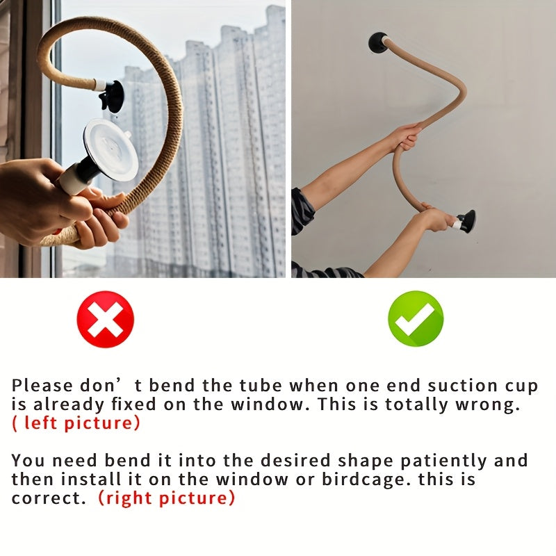 Прочный перо для птиц из ПВХ с присоской для маленьких и больших попугаев и птиц