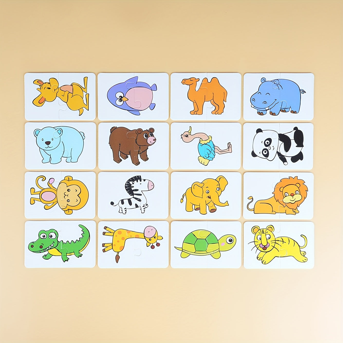 Соответствующие карточки-головоломки для детей 1-4 лет, красочная образовательная игрушка в красном, зеленом, синем, желтом