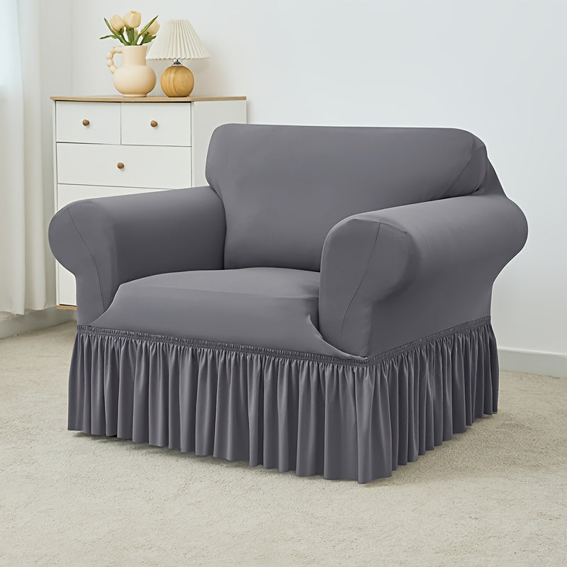 Waterproof Sofa Slipcover with Skirt All Seasons Furniture Protection for Home Office