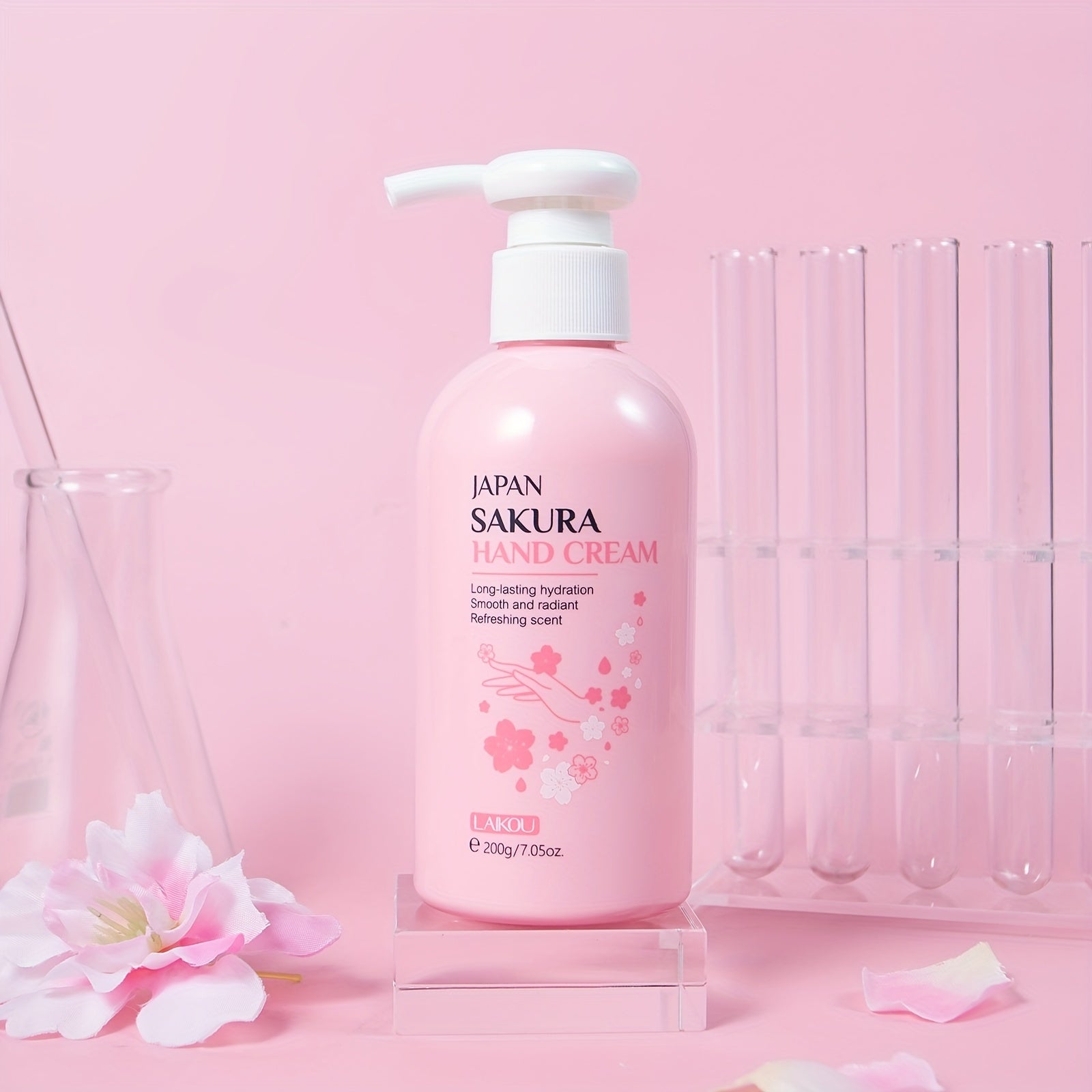 Sakura Hand Cream 200g Deep Hydration Vitamin C Niacinamide for Dry Sensitive Skin