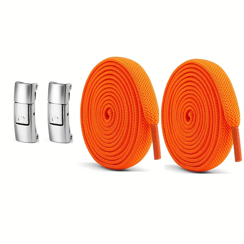 Unisex Elastic Shoe Laces Set with Buckles and Bands for Casual and Sports Shoes